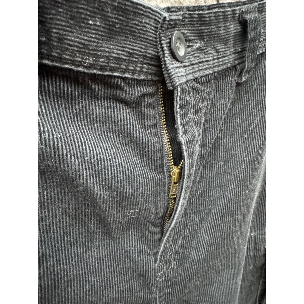 Vintage Polo Ralph Lauren Corduroy Wide Leg Cargo Pants Black Women's Size 16‎